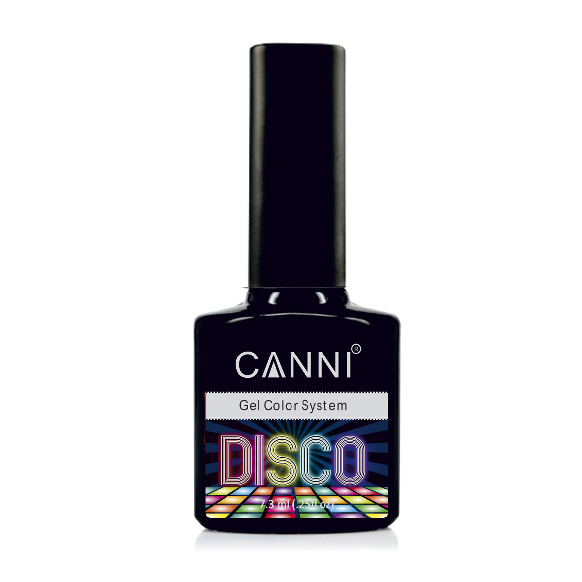 Уцінка! Світловідбивний гель-лак для нігтів Canni Disco 3D Flash 550 Чорно-зелений, 7.3 мл